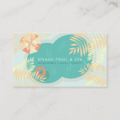 Carte de visite de service de la piscine tropicale (Devant)