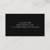 Carte de visite de service de lavage de voiture de (Dos)