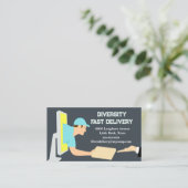 Carte de visite de service de livraison (Debout devant)