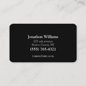 Carte de visite de service de machine de vente pro (Dos)