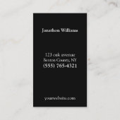 Carte de visite de service de machine de vente pro (Dos)