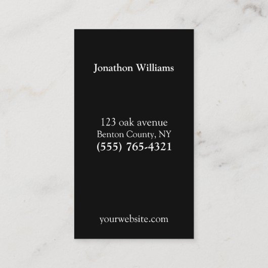 Carte de visite de service de machine de vente pro (Dos)