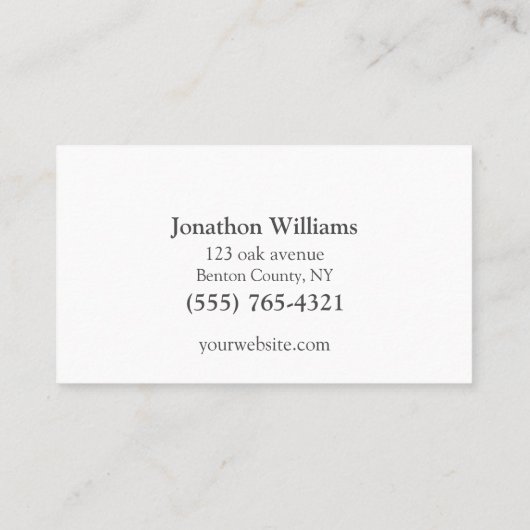 Carte de visite de service de machine de vente pro (Dos)