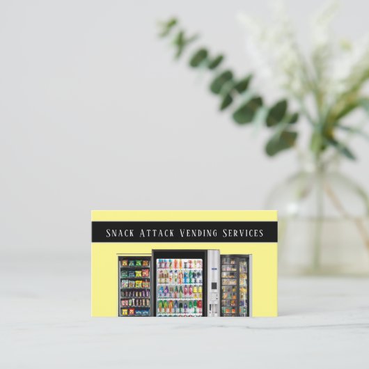 Carte de visite de service de machine de vente pro (Debout devant)