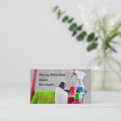 Carte de visite de service de nettoyage (Debout devant)