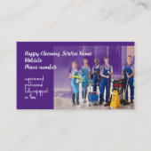 Carte de visite de service de nettoyage (Devant)