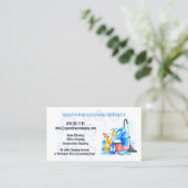 Carte de visite de service de nettoyage (Debout devant)