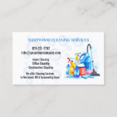 Carte de visite de service de nettoyage (Devant)