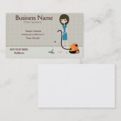 Carte de visite de service de nettoyage (Devant / Derrière)
