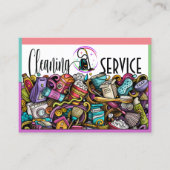 Carte de visite de service de nettoyage (Devant)