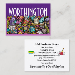 Carte de visite de service de nettoyage