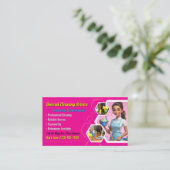 Carte de visite de service de nettoyage (Debout devant)