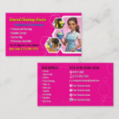 Carte de visite de service de nettoyage (Devant / Derrière)