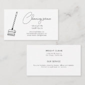 Carte de visite de service de nettoyage (Devant / Derrière)