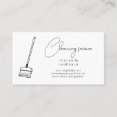 Carte de visite de service de nettoyage (Devant)