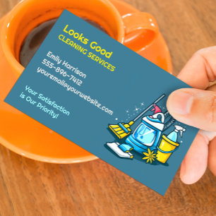 Carte de visite de service de nettoyage