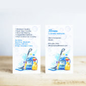 Carte de visite de service de nettoyage