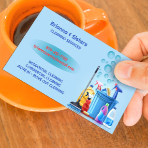 Carte de visite de service de nettoyage