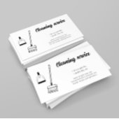 Carte de visite de service de nettoyage