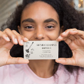 Carte de visite de service de nettoyage