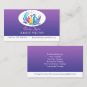 Carte de visite de service de nettoyage (Devant / Derrière)