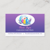 Carte de visite de service de nettoyage (Devant)