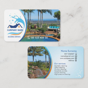 Carte de visite de service de nettoyage