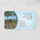 Carte de visite de service de nettoyage (Dos)