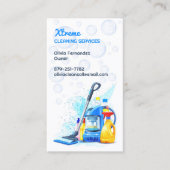 Carte de visite de service de nettoyage (Devant)