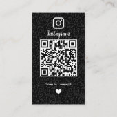 Carte de visite de service de nettoyage avec code (Dos)