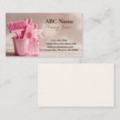 Carte de visite de service de nettoyage de maison (Devant / Derrière)