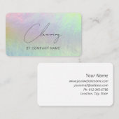 Carte de visite de service de nettoyage de maison (Devant / Derrière)