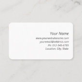 Carte de visite de service de nettoyage de maison (Dos)