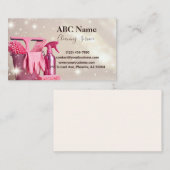 Carte de visite de service de nettoyage de maison (Devant / Derrière)