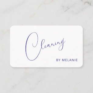 Carte de visite de service de nettoyage de maison 
