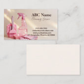 Carte de visite de service de nettoyage de maison (Devant / Derrière)