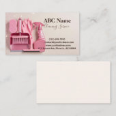 Carte de visite de service de nettoyage de maison (Devant / Derrière)