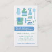 Carte de visite de service de nettoyage des fourni (Devant)