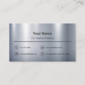 Carte de visite de service de nettoyage et de déta (Dos)