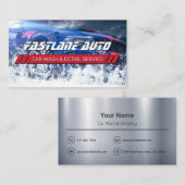 Carte de visite de service de nettoyage et de déta (Devant / Derrière)