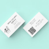 Carte de visite de service de nettoyage minimalist