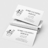 Carte de visite de service de nettoyage minimalist