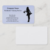 Carte de visite de service de nettoyage profession (Devant / Derrière)