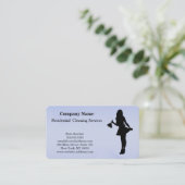 Carte de visite de service de nettoyage profession (Debout devant)