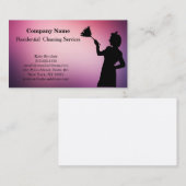Carte de visite de service de nettoyage profession (Devant / Derrière)