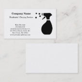 Carte de visite de service de nettoyage profession (Devant / Derrière)
