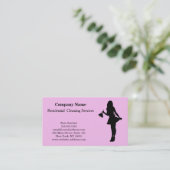 Carte de visite de service de nettoyage profession (Debout devant)