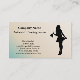 Carte de visite de service de nettoyage profession