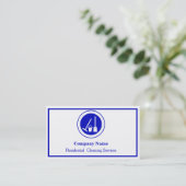 Carte de visite de service de nettoyage profession (Debout devant)