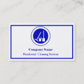 Carte de visite de service de nettoyage profession (Devant)